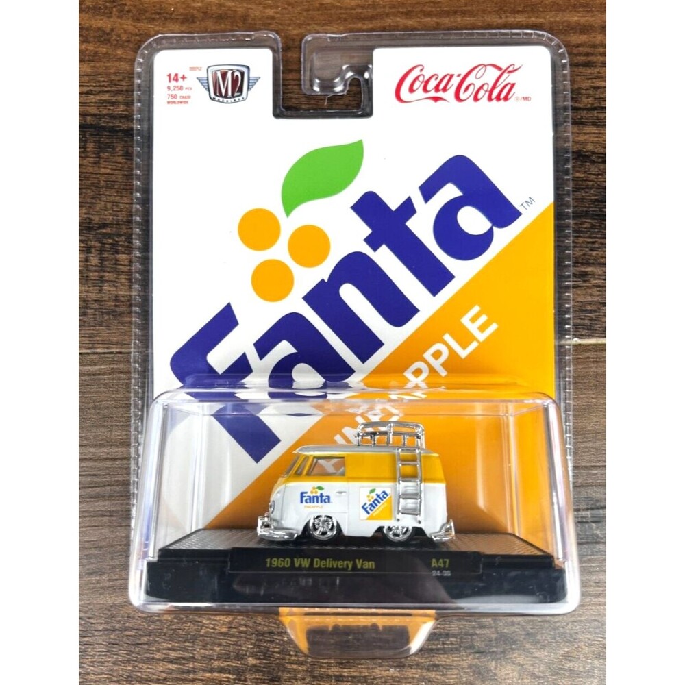 New M2 1/64 Fanta Pineapple 1960 VW Delivery Van